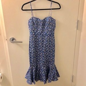 J. Crew Ruffle Midi Dress in Liberty Sarah Floral